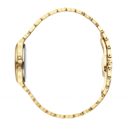 DANISH DESIGN IV82Q1303 DAMESHORLOGE VERGULD STAAL DRX PRO GOLD EMNBOSSED SUNRAY