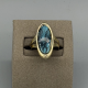 9KT Gouden vintage ring met grote Turkoois