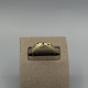 9KT Gouden ring met 3 gekleurde edelstenen