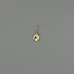 Elegante Bicolor Gouden Hanger met Zirkonia