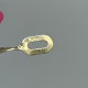 Elegante Bicolor Gouden Hanger met Zirkonia