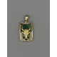 9k Gouden Stier Hanger met Diamant
