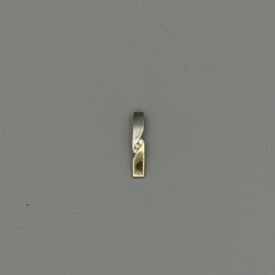 14k Bicolor Gouden Hanger met Diamant