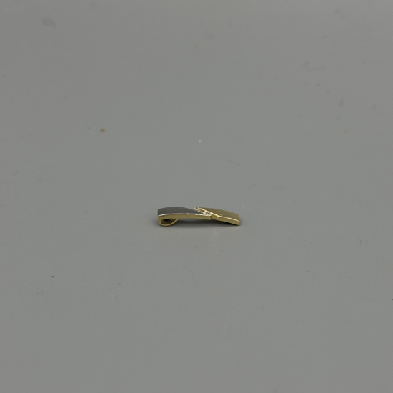 14k Bicolor Gouden Hanger met Diamant