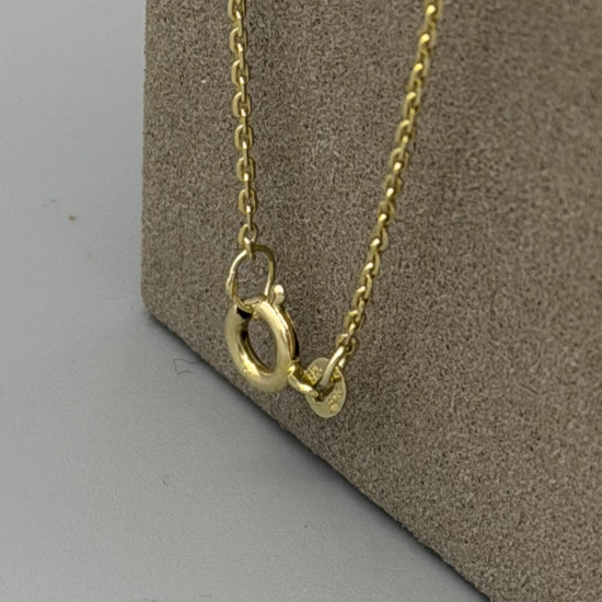 Elegante 14k Gouden Choker met Diamant