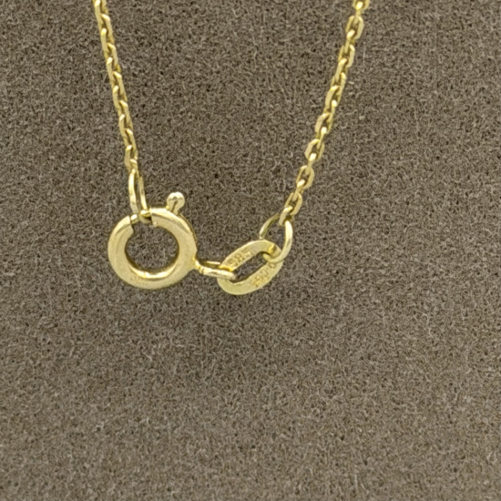 Elegante 14k Gouden Choker met Diamant