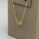 Elegante 14k Gouden Ketting met Subtiele Bolletjes ƒ?" 40 cm