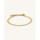 ROSEFIELD JTBFS3G-J378 VERGULD STALEN ARMBAND SNAKE