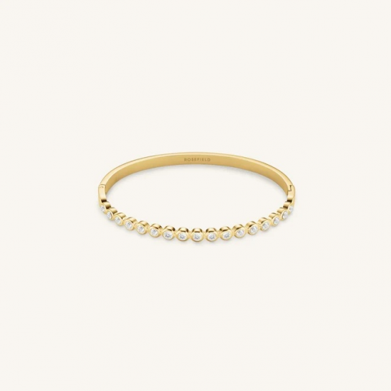 ROSEFIELD JBBCG-J1208 VERGULD STALEN ARMBAND MET ZIRKONIA CRYSTAL BANGLE