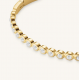 ROSEFIELD JBBCG-J1208 VERGULD STALEN ARMBAND MET ZIRKONIA CRYSTAL BANGLE