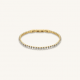 ROSEFIELD JBTWG-J1035 VERGULD STALEN TENNISARMBAND MET SWAROVSKI KRISTALLEN