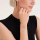 ROSEFIELD JBCBG-J1033 VERGULD STALEN ARMBAND MET SWAROVSKI CRYSTAL BANGLE