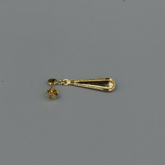 Stijlvolle 9k Gouden Bicolor Oorhangers