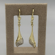 Elegante Gouden Calla Lelie Oorhangers met Zirkonia