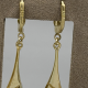 Elegante Gouden Calla Lelie Oorhangers met Zirkonia