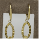 Lange 9k Gouden Statement Oorhangers met Ovaal