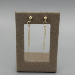 Subtiele Gouden Spriet / Ketting Oorhangers