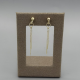 Subtiele Gouden Spriet / Ketting Oorhangers