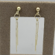 Subtiele Gouden Spriet / Ketting Oorhangers