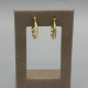 Stijlvolle 14k Gouden Creolen met Facetpatroon