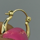 Stijlvolle 14k Gouden Creolen met Facetpatroon