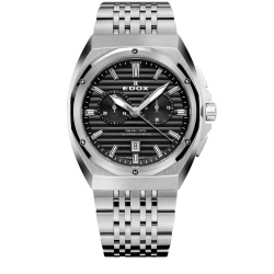 EDOX 10118 3M NIN STALEN HERENHORLOGE DELFIN 1973 CHRONOGRAPH