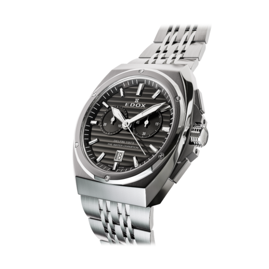EDOX 10118 3M NIN STALEN HERENHORLOGE DELFIN 1973 CHRONOGRAPH