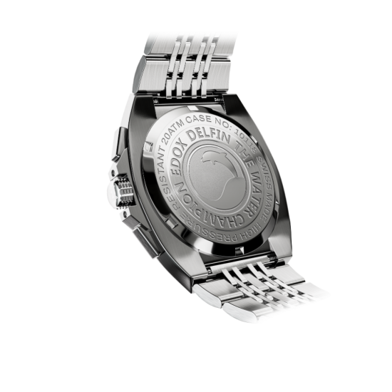 EDOX 10118 3M NIN STALEN HERENHORLOGE DELFIN 1973 CHRONOGRAPH