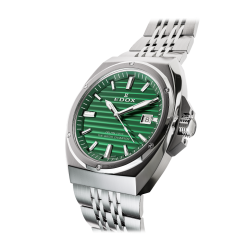 EDOX 53032 3M VIN STALEN HERENHORLOGE DELFIN 1973 DATE GENTS