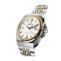 EDOX 53032 357JM AID BICOLOR STALEN HERENHORLOGE DELFIN 1973 DATE GENTS