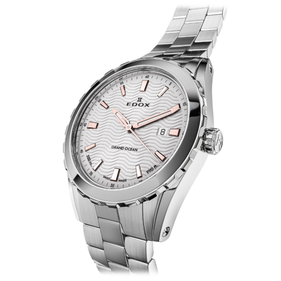 EDOX 53102 3M AIR STALEN HERENHORLOGE GRAND OCEAN DATE GENTS