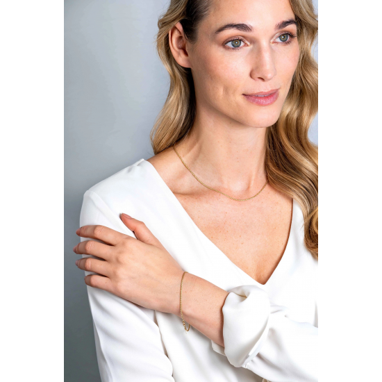ZINZI ZGA307 GOUDEN ARMBAND PALMIER SCHAKEL