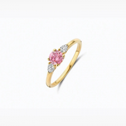 BLUSH LG1070Y GEELGOUDEN RING MET LAB GROWN DIAMOND 0.68CT