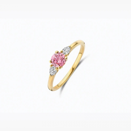 BLUSH LG1070Y GEELGOUDEN RING MET LAB GROWN DIAMOND 0.68CT