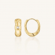 ROSEFIELD JECHG-J1353 VERGULD STALEN OORRINGEN MET SWAROVSKI CRYSTAL STAR HOOPS