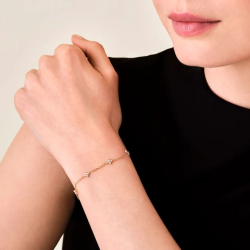 ROSEFIELD JBDSG-J1359 VERGULD STALEN ARMBAND MET SWAROVSKI CRYSTAL STAR BRACELET