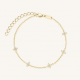 ROSEFIELD JBDSG-J1359 VERGULD STALEN ARMBAND MET SWAROVSKI CRYSTAL STAR BRACELET