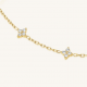 ROSEFIELD JBDSG-J1359 VERGULD STALEN ARMBAND MET SWAROVSKI CRYSTAL STAR BRACELET