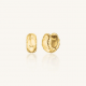 ROSEFIELD JEDHG-J1352 VERGULD STALEN OORRINGEN QUILTED HOOPS