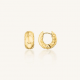 ROSEFIELD JEDHG-J1352 VERGULD STALEN OORRINGEN QUILTED HOOPS