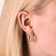 ROSEFIELD JESCG-J1280 VERGULD STALEN OORRINGEN MET SWAROVSKI STRIPED HOOPS