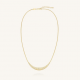 ROSEFIELD JNSSG-J1286 VERGULD STALEN COLLIER MET ZIRKONIA SLATE NECKLACE