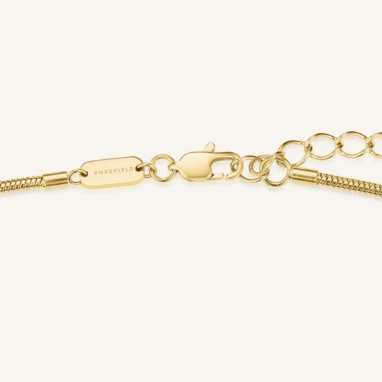 ROSEFIELD JNSSG-J1286 VERGULD STALEN COLLIER MET ZIRKONIA SLATE NECKLACE