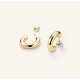 ROSEFIELD JESHG-J931 VERGULD STALEN OORRINGEN THICK HOOPS