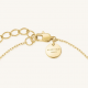 ROSEFIELD JB3HG-J1278 VERGULD STALEN ARMBAND MET SWAROVSKI 3 HEARTS BRACELET