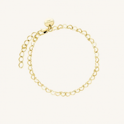 ROSEFIELD JBHCG-J682 VERGULD STALEN ARMBAND HEART CHAIN BRACELET