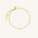 ROSEFIELD JBHCG-J682 VERGULD STALEN ARMBAND HEART CHAIN BRACELET