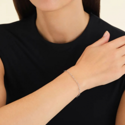 ROSEFIELD JBHCG-J682 VERGULD STALEN ARMBAND HEART CHAIN BRACELET