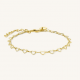 ROSEFIELD JBHCG-J682 VERGULD STALEN ARMBAND HEART CHAIN BRACELET