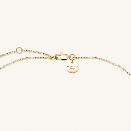 ROSEFIELD JNTCG-J1015 VERGULD STALEN COLLIER MET SWAROVSKI TRIPLE STONES NECKLACE